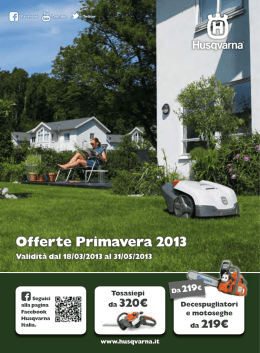 Opuscolo Primavera Husqvarna 2013