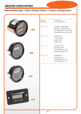 INDICATORI SCARICA BATTERIA