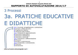 3a. PRATICHE EDUCATIVE E DIDATTICHE