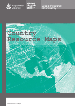 Country Resource Maps - Anglia Ruskin University