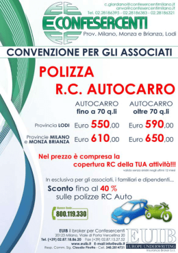 scarica il volantino - Confesercenti Milano