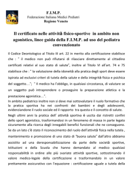 Linee guida Fimp Veneto - Centro servizi amministrativi di Padova