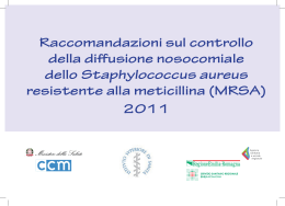 Raccomandazioni per il controllo delle infezioni da MRSA