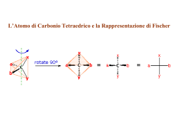 L`Atomo di Carbonio Tetraedrico e la Rappresentazione di Fischer