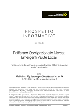 Obbl Mercati Emerg Valute Locali