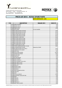 LS Price List Rotax Spare Parts 2015 - f