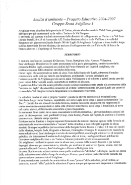 Analisi d`ambiente per PE 2004-2007
