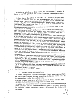 Tribunale ordinario di Firenze con ordinanza del 29 marzo 2013
