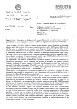 Nuove disposisizioni in riferimento alle assenze dal servizio per