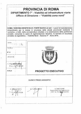 PROVINCIA DI ROMA DIPАRTIMENTO 7&deg;