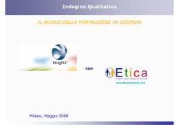 Il ruolo della formazione in azienda