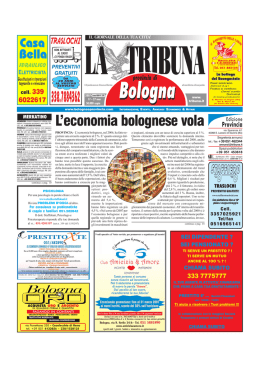 L`economia bolognese vola