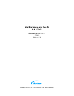 LA100-C (IT) - Nordson eManuals!