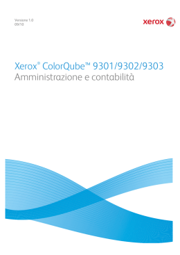 Xerox&reg; ColorQube&trade; 9301/9302/9303 Amministrazione e contabilit&agrave;
