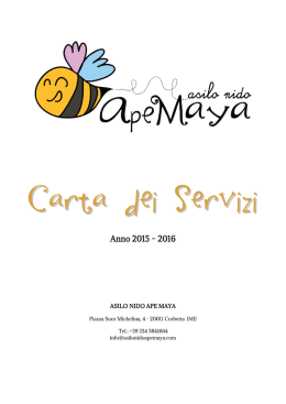 Scarica la carta dei servizi - ASILO NIDO APE MAYA