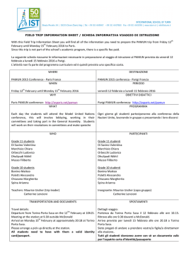 With this Field Trip Information Sheet you will find all of the