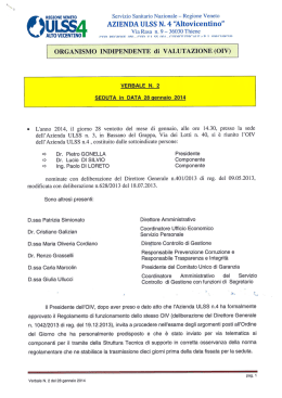 ULSS AZIENDA ULSS N. 4 "Altovicentino"