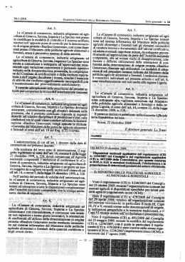 Page 1 30-l»2010 Art. 3L Le «Camere di commercio, industria