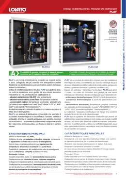 Moduli di distribuzione / Modules de distribution PLAY