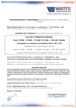 dichiarazione di conformità i declaration of