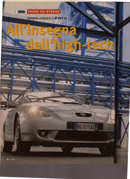 Page 1 Page 2 Sette volte &laquo;Celica&raquo;: la filante coup&eacute; giapponese ha