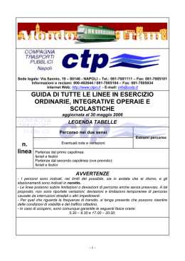 Le linee CTP