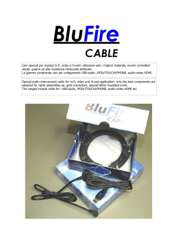 scarica il catalogo dei cavi per iPOD, USB e HDMI - Hi