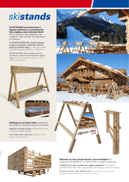 Brochure Wooden Skistands