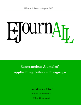 EuroAmerican Journal of Applied Linguistics and - E