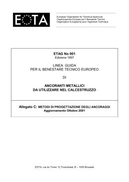ETAG No 001 - STING - Servizi Tecnici per l`Ingegneria Venezia