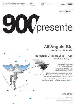 All`Angelo Blu - Conservatorio della Svizzera Italiana