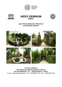 Index Seminum 2014