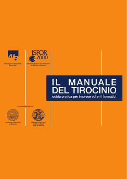 il manuale del tirocinio - Associazione Industriale Bresciana