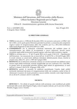 DDG revisione ambiti 2011_2012 - Ufficio Scolastico Regionale per