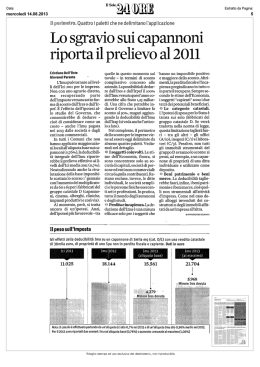 Lo sgravio sui capannoni riporta il prelievo al 2011