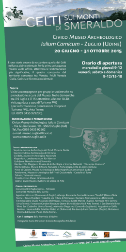 Locandina mostra - Proloco del Friuli Venezia Giulia