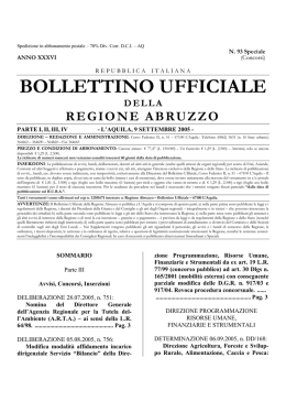 180 KB - Bollettino Ufficiale Regione Abruzzo