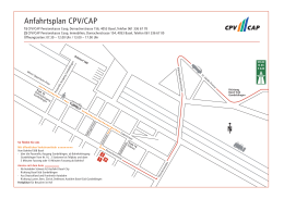 Anfahrtsplan CPV-CAP - CPV/CAP Pensionskasse Coop