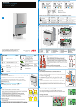 Manuale d`installazione - PVI-3.0-3.6-4.2-TL