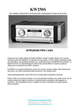 ISTRUZIONI PER L`USO