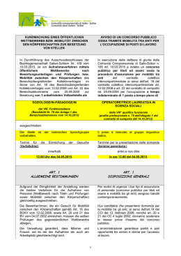 operatore/trice laureato/a in scienze sociali bando