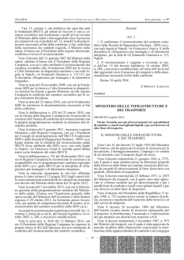 decreto 4 aprile 2014 - Ministero delle infrastrutture e dei trasporti