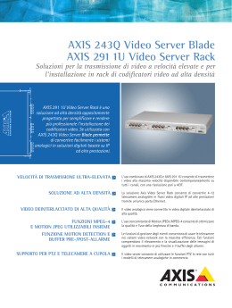 AXIS 243Q Video Server Blade AXIS 291 1U Video - Net