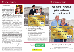 Consulta la brochure informativa Carta Roma