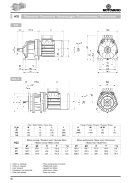 Dimensioni / Dimensions / Abmessungen / Encombrements