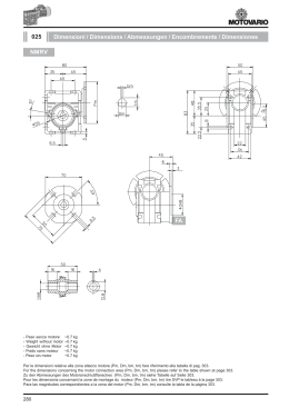 Dimensioni / Dimensions / Abmessungen / Encombrements