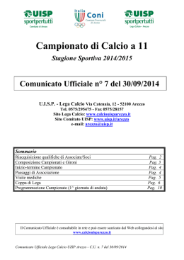 Lega Calcio Uisp Arezzo