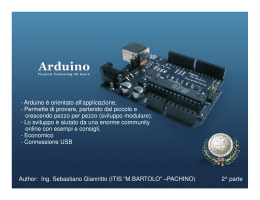 La scheda Arduino in dettaglio