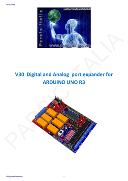 V30 Digital and Analog port expander for ARDUINO UNO R3