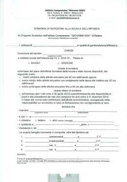 Mod. Iscrizione Sc. Infanzia